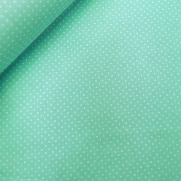 3mm Spot Cotton Poplin MINT